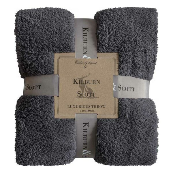 Kilburn-&-Scott-Teddy-Fleece-Throw-charcoal-grey