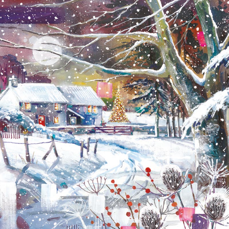 Ling Design - 'Winter Scenes' Christmas Cards, Pack Of 12 Boxed Cards