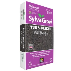 Melcourt SyvaGrow Tub & Basket Peat Free compost viewed from side