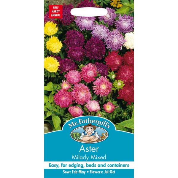 Mr Fothergill’s Aster Milady Mixed Seeds
