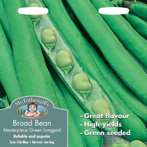 Mr Fothergill's Broad Bean Masterpiece Green Longpod Seeds