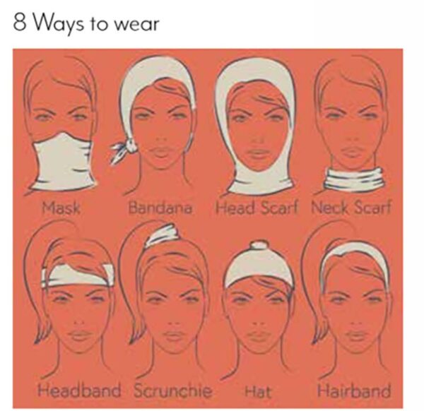 Multiway headband 8 Ways To Wear