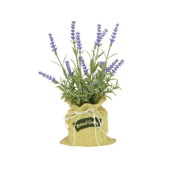 Floralsilk Lavender In Jute Bag (26cm)