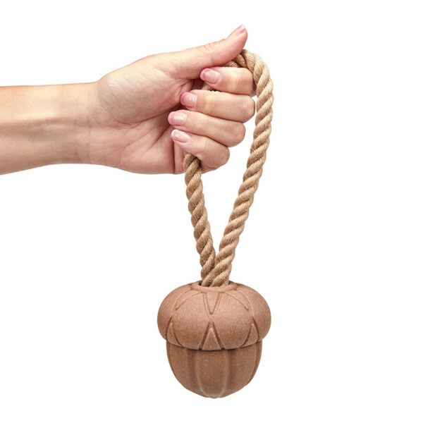 Petface Acorn On A Rope Dog Toy product