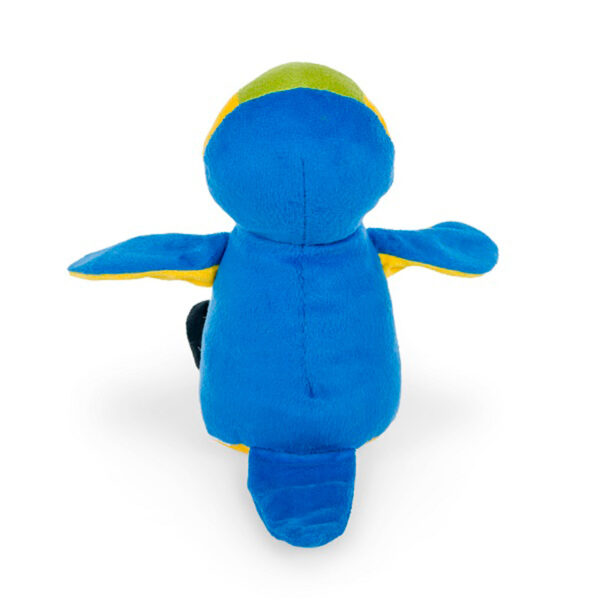 Petface Percy Parrot Plush Dog Toy back view