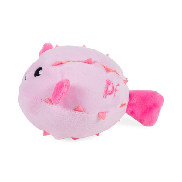 Petface Pippa Puffer Fish Dog Toy side view