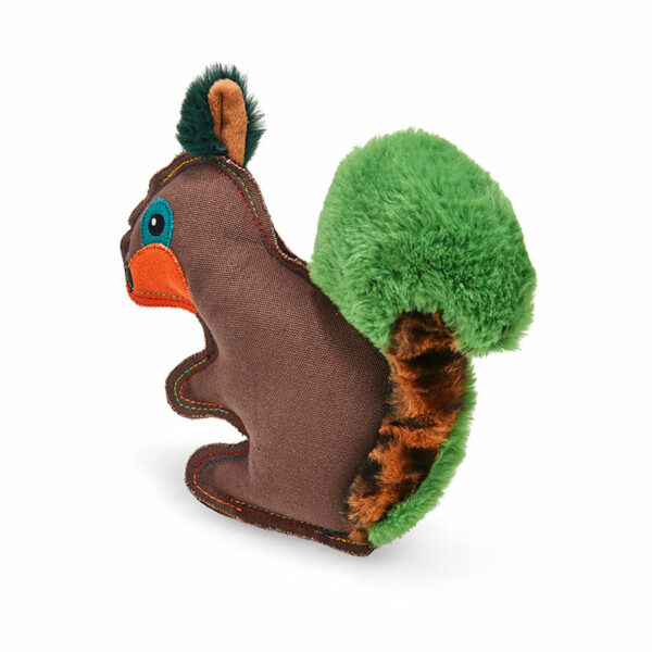 Petface Salina Squirrel Dog Toy side view