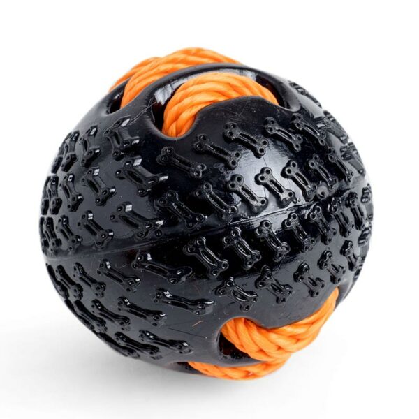 Petface Seriously Strong Rubber Bullie Ball side view