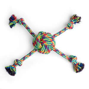 Petface Toyz Woven Quad Rope Ball