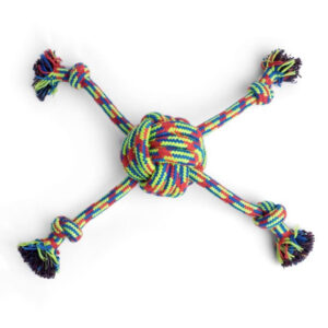 Petface Toyz Woven Quad Rope Ball