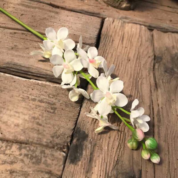 Bridal Ivory Dainty Orchid Stem (78cm)