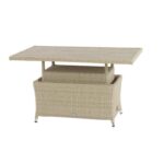 Rectangular Adjustable Casual Dining Table in Nutmeg with Tree-Free Top