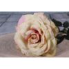 Single Cream & Blush Aidde Rose Stem (72cm)
