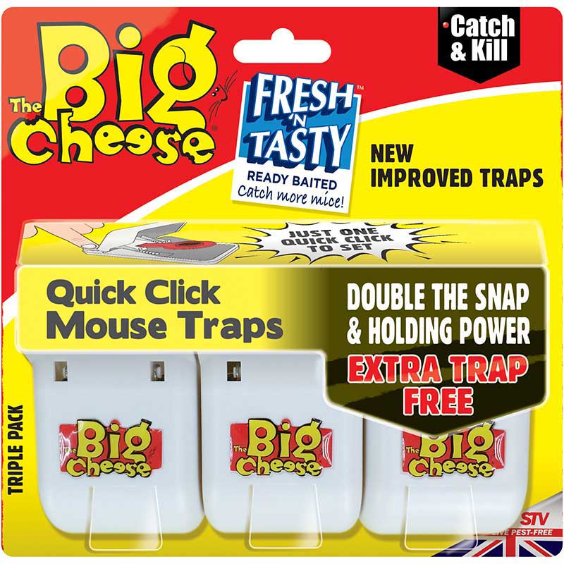 Big Cheese Baited Mouse Traps Twin Pack