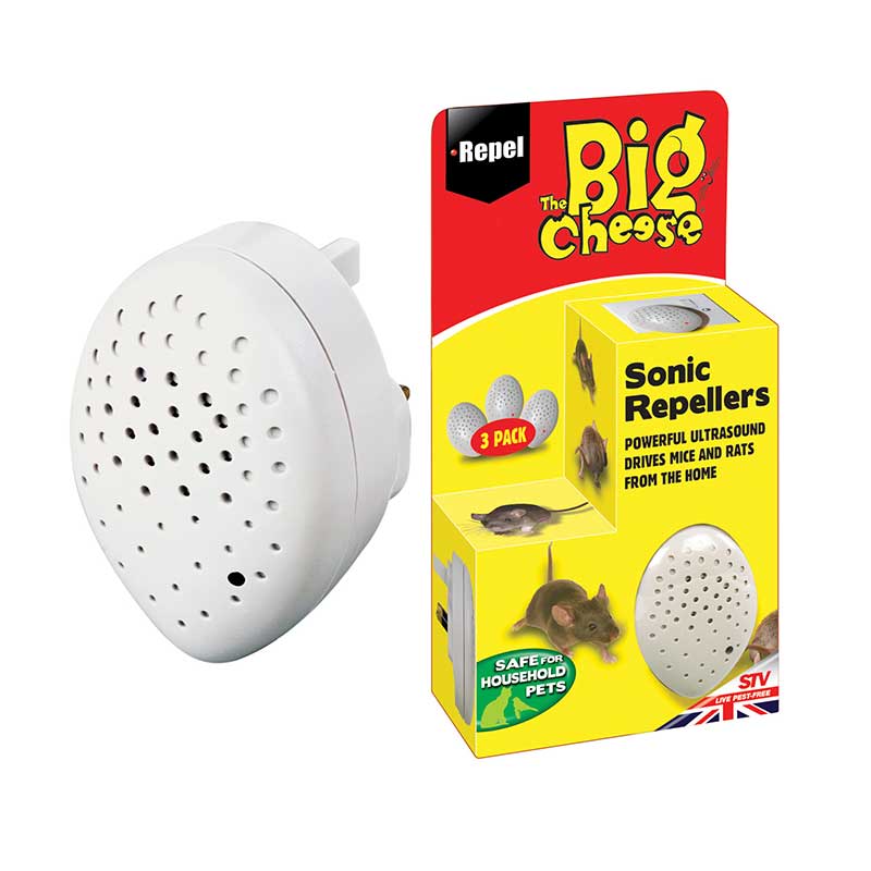 The Big Cheese STV728 Plug-In Sonic Mice & Rat Repellers FREE P&P Pack of 3 