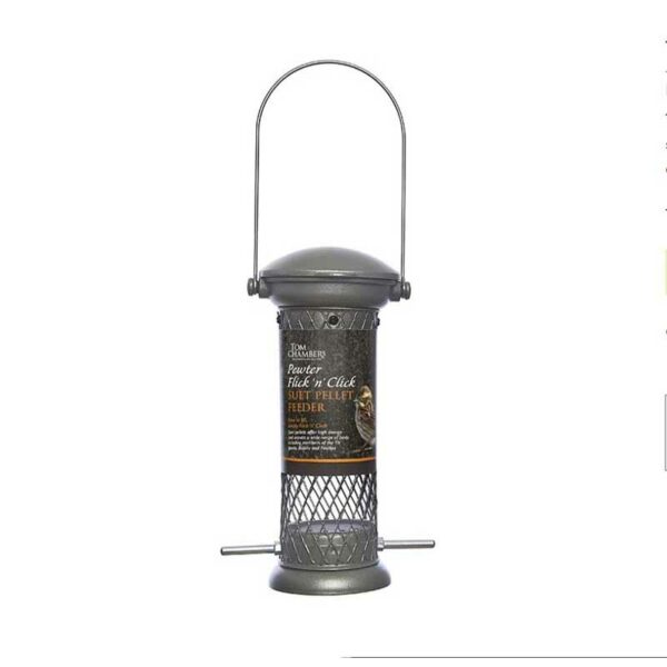 Tom Chambers Pewter Flick 'N' Click Four Port Seed Feeder