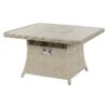 Square Casual Dining Table with Ceramic Top (fire pit away)