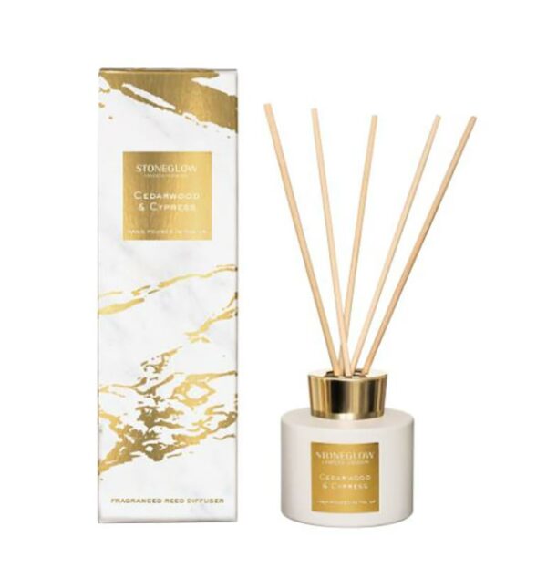 Stoneglow Luna Cedawood & Cypress Reed Diffuser