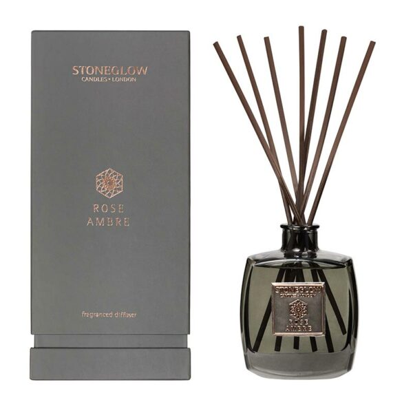 Stoneglow Metallique Collection Rose Ambre Reed Diffuser