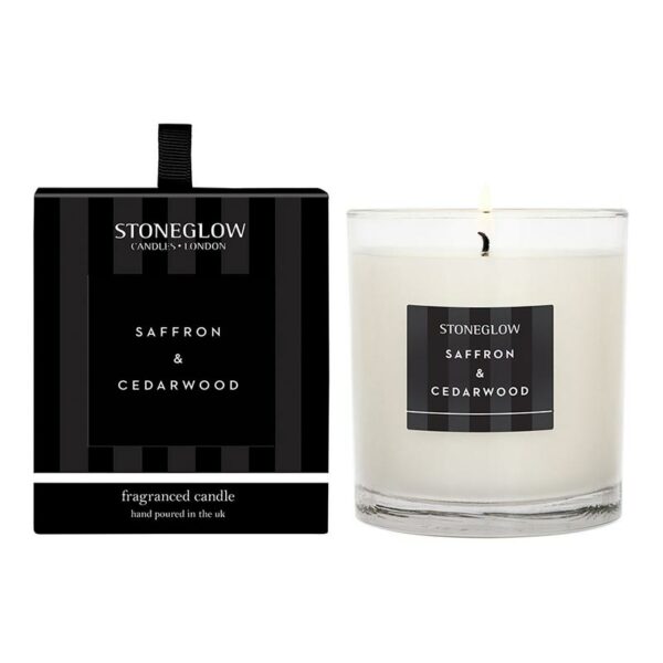 Stoneglow Modern Classics Saffron & Cedarwood fragranced Candle (1 wick)
