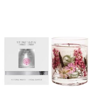 Stoneglow Natures Gift Pink Pepper Flowers Candle & Box