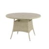 Tetbury 110cm Round Table in Nutmeg with recessed Tree-Free top