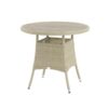 Tetbury 80cm Round Bistro Table in Nutmeg with recessed Tree-Free top