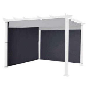 The Hartman Curtains Pack for 3x3m Roma Pergola in Grey