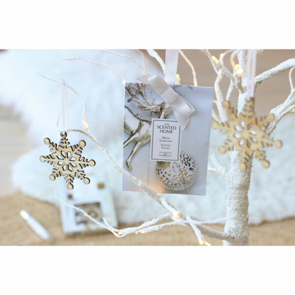 The Scented Home White Christmas Fragranced Decorations with Spray