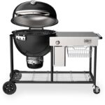 Weber Summit Kamado S6 Charcoal Grill Centre showing lid open