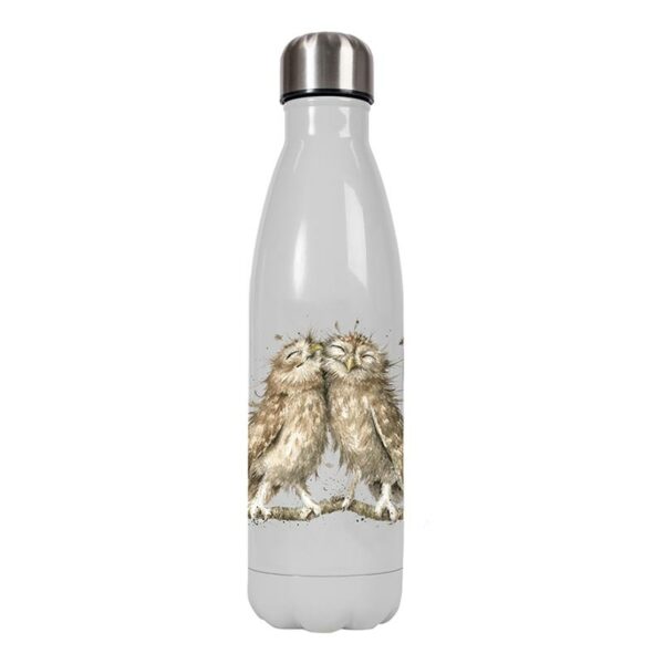 Wrendale Designs Water Bottle - Owl- 500ml) 1