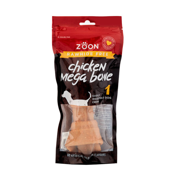 Zoon Rawhide Free 1 Chicken Mega Bone packaging front