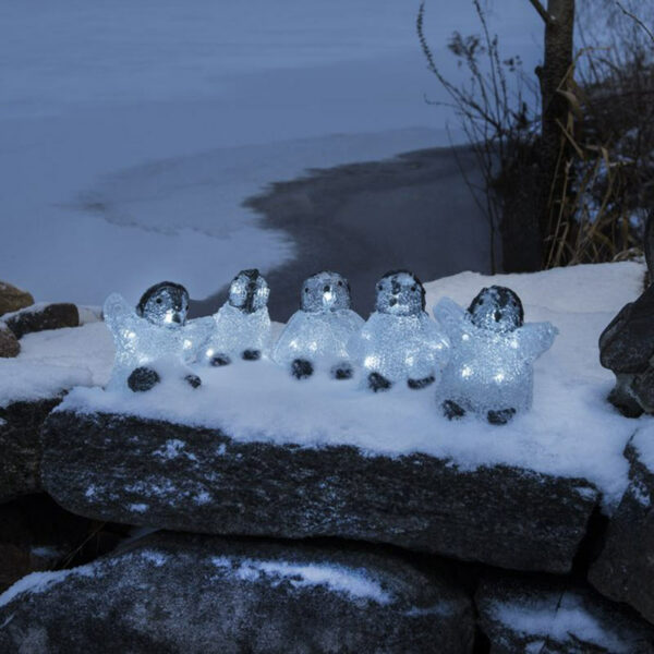 Konstsmide LED 5 Acrylic Baby Penguins - alternative lifestyle image