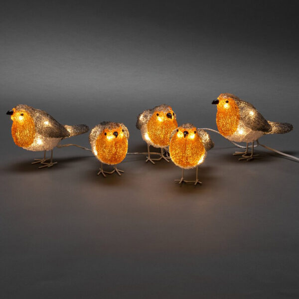 Konstsmide LED Acrylic Robins - mood image