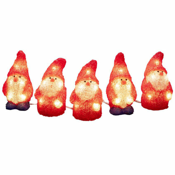 LED 5 Acrylic Santas - Studio image