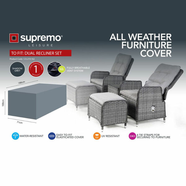 All Weather Furniture Cover for Supremo Leisure Dual Recliner Set