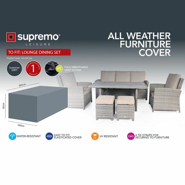 All Weather Furniture Cover for Supremo Leisure Lounge Dining Set