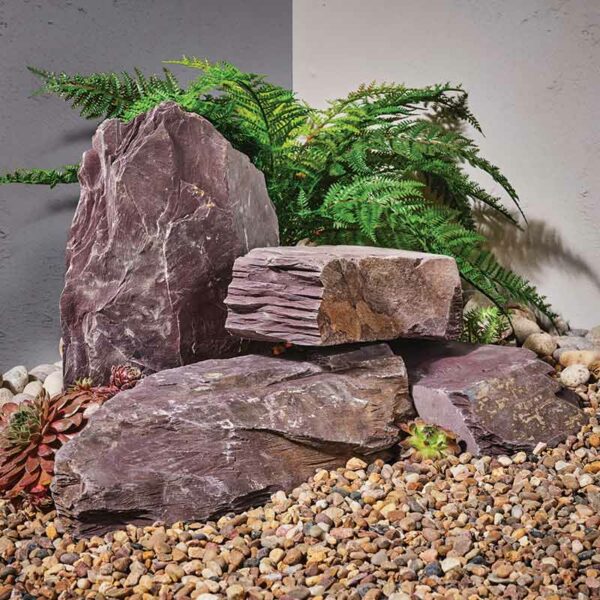 Altico Rockery Stone - Plum Slate Lifestyle