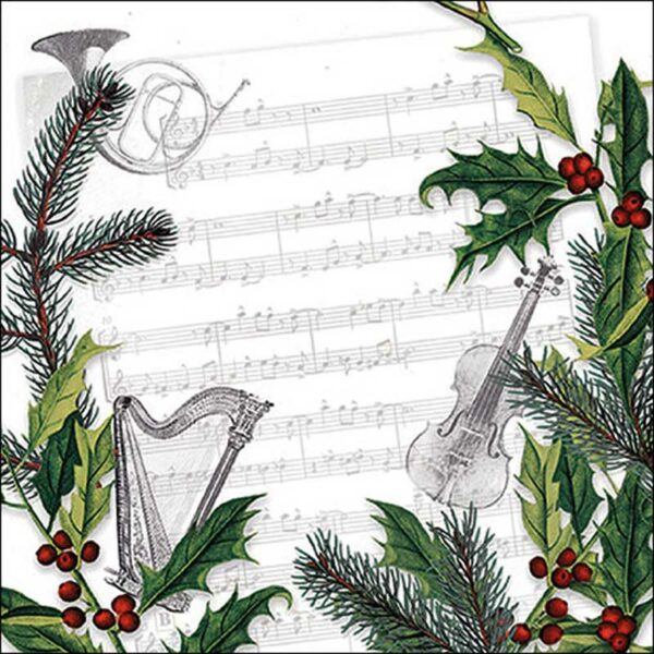 Ambiente Paper Napkins - Christmas Song (Pack of 20)