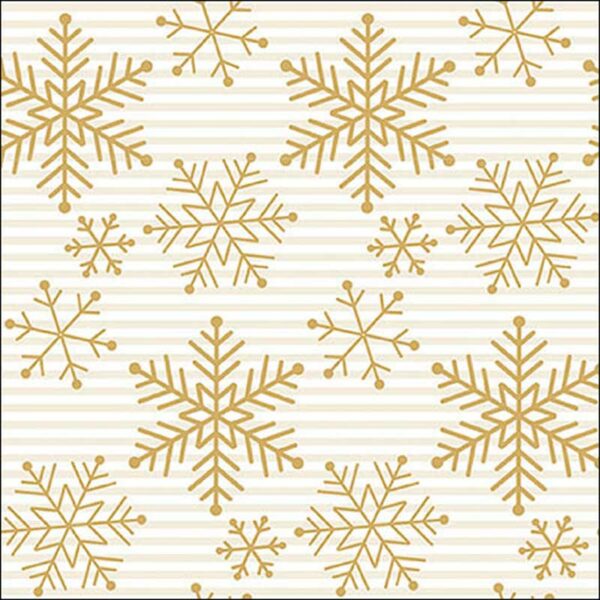 Ambiente Paper Napkins - Gold Falling Crystals (Pack of 20)