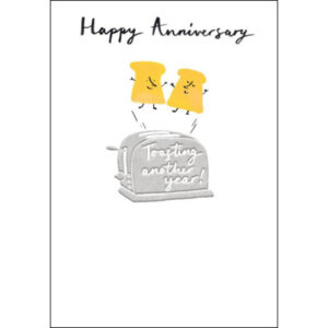 Woodmansterne Anniversary Toast Card