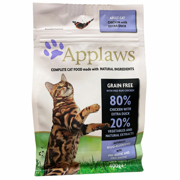 Applaws Complete Adult Cat Dry Chicken with Extra Duck 400g