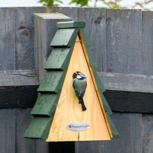 National Trust Aspen Larch Nest Box on fence