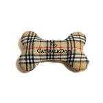 Back of CatwalkDog Furberry Bone Plush Dog Toy