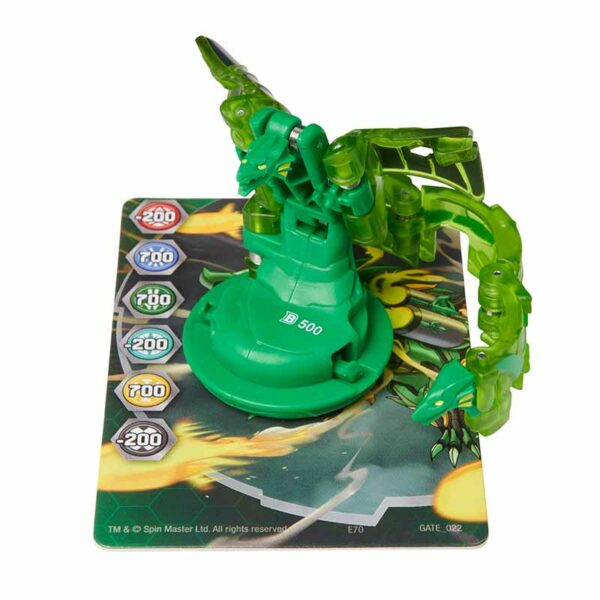Bakugan Geogan, Geogan Rising Collectible Action Figure and Trading Cards (Styles Vary) green