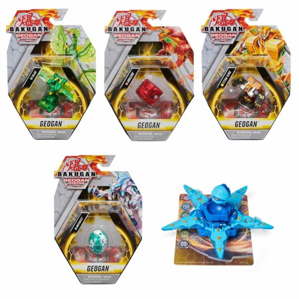 Bakugan Geogan, Geogan Rising Collectible Action Figure and Trading Cards (Styles Vary) group