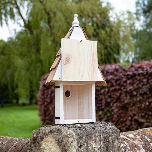 Behind the Dovecote Nest Box