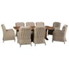 Bramblecrest 8 Seat Dining Set with Kuta Table & Chedworth Armchairs