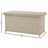 Bramblecrest Chedworth Sandstone Standard Cushion Storage Box with Liner dimensions