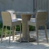 Bramblecrest Monte Carlo Garden Bar Set with Round Table & 4 Bar Chairs
